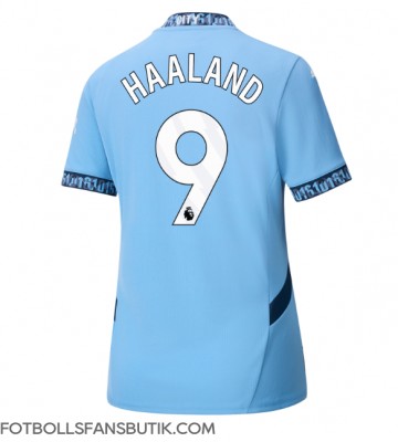 Manchester City Erling Haaland #9 Replika Hemmatröja Damer 2024-25 Kortärmad